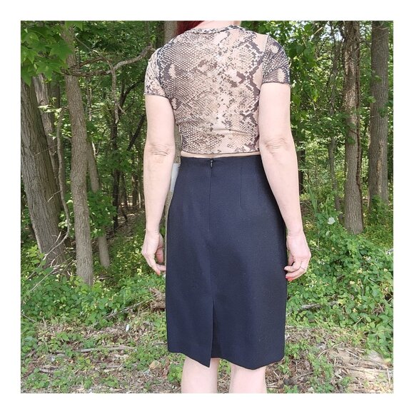 CHRISTIAN DIOR NWT Vintage Wool Business Career Classic Pencil Skirt - Picture 9 of 15